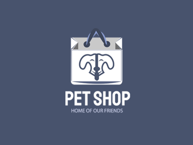 Creative Pet Shop Logo Template brand logo branding design dog face logo dog logo free logo logo logo templates pet logo photoshop psd psd design shop logo store logo vector web