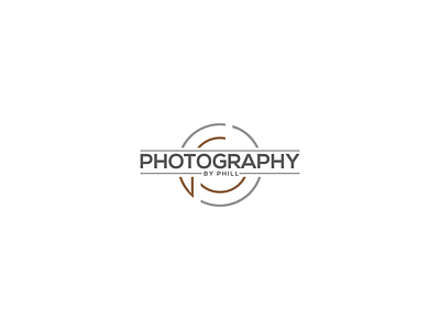 Photography By Phill Logo Design illustration