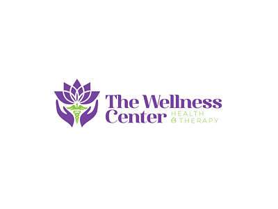 The Wellness Center Health & Therapy Logo Design illustration