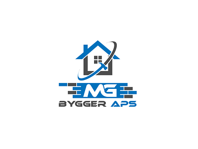 MG BYGGER APS Construction Logo Design illustration