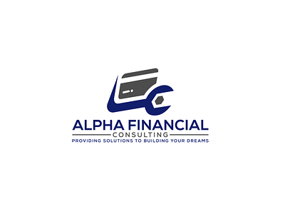 Alpha Financial Consulting Logo Design illustration