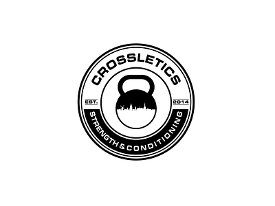 Crossletics Strength & Conditioning Logo Design illustration