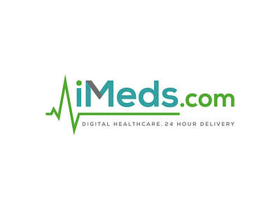 iMeds.com Digital Healthcare Logo Design illustration