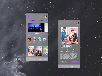 Movie App design ui ui uiux uidesign uiuxdesigner ux