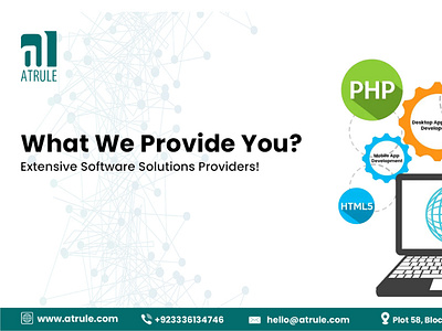 What We Provide You? Extensive Software Solutions Providers! graphic design mobile development software house