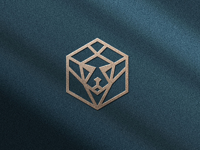 Geometric Lion Abstract Logo