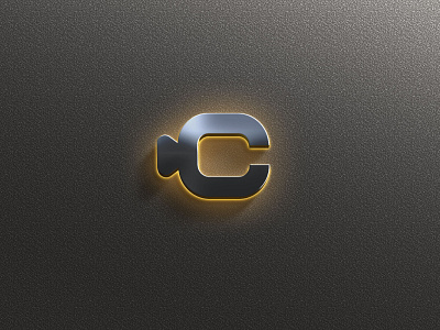 Alphabet C with Camera Sign logo design