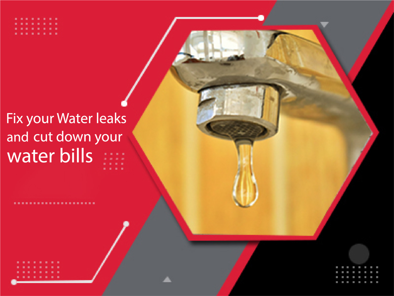 Fix your Water leaks and cut down your water bills by Nicole on Dribbble