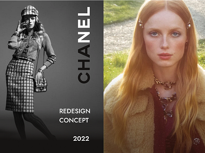 Redesign concept Chanel app branding design typography ui ux