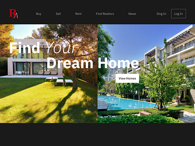 Website for buying a house app branding design logo minimal typography ui ux web
