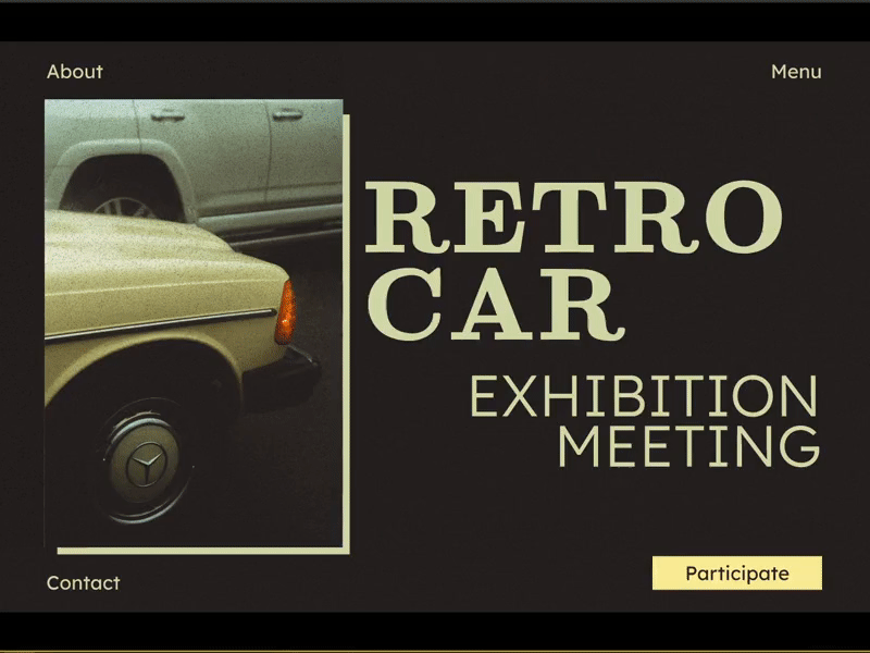 Retro Car / Registration Screen UI animation car design figma graphic design illustration motion graphics prototype retro ui ux vector