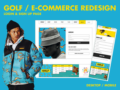 GOLF // E-COMMERCE REDESIGN branding design e commerce figma redesign ui