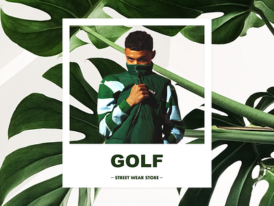 GOLF // Street Wear Store branding design figma graphic design ui ux