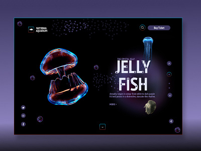 JELLY FISH animation black design dribbble graphic design jellyfish purple thecodegirl ui
