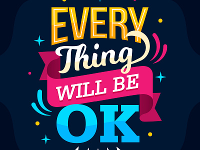 Everything will be okay t-shirt design