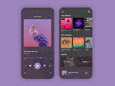 Music Player - Daily UI 100 days of ui app daily ui design mobile music player ui ux