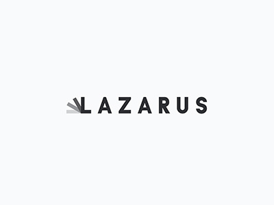 Lazarus logo 2017 bible collection creative design lazarus logo simple smart tornado typography