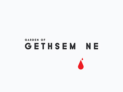 Gethsemane logo bible blood creative garden gethsemane god jesus logo simple smart