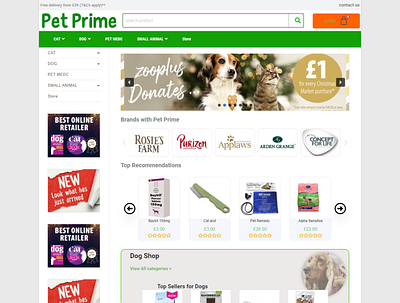 thepetprime branding design ecommerce logo petsd woocommerce