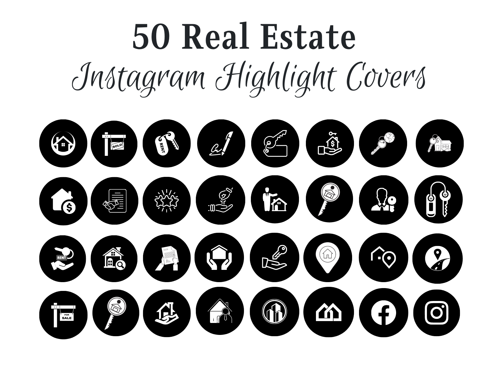 Instagram Highlight Covers For Realtors by Kelly Smith on Dribbble