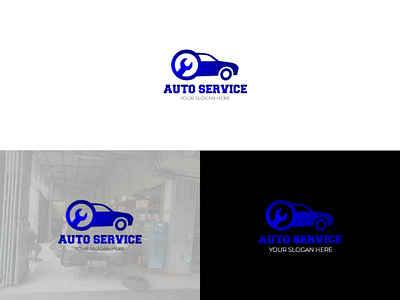 Car Service and Repair Logo Branding branding design graphic design logo typography vector