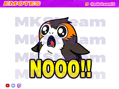 Twitch emotes star wars cute porg shock no animated emotes anime benguin cute design emote emotes gg hype illustration no penguin porg porg emotes star wars starwars sub badge twitch emotes