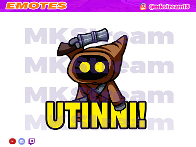 Twitch emotes star wars jawa utinni animated emotes anime cute design emote emotes gg hype illustration jawa jawa emotes star wars starwars starwars emotes sub badge twitch emotes utinni