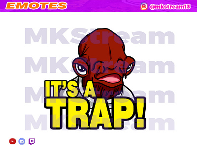 Twitch emotes star wars admiral ackbar it's a trap ackbar admiral ackbar animated emotes anime cute design emote emotes gg hype illustration its a trap jedi star wars starwars starwars emotes sub badge trap twitch emotes