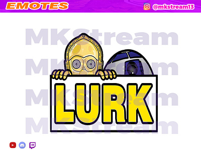 Twitch emotes star wars droid r2d2 c3po lurk