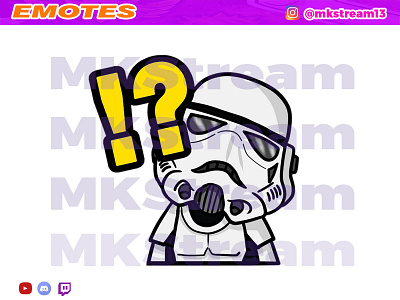 Twitch emotes star wars stormtrooper shock