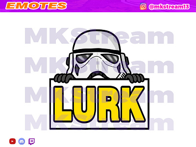 Twitch emotes star wars stormtrooper lurk animated emotes anime cute design emotes gg hype illustration lurk lurk emotes star wars starwars starwars emotes stormtrooper sub badge twitch emotes