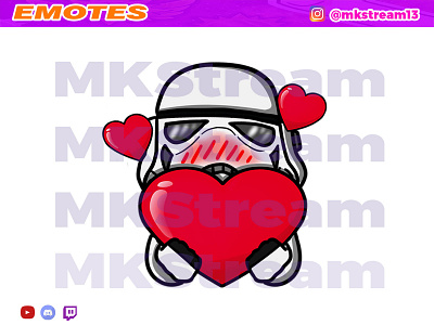 Twitch emotes star wars stormtrooper love