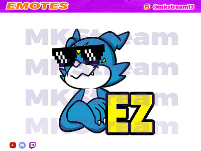 Twitch emotes digimon veemon cool ez animated emotes anime cool cute design digimon emotes ez hype illustration sub badge veemon vmon