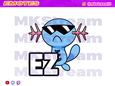 Twitch emotes pokemon wooper cool ez animated emotes anime cool cute design emotes ez hype illustration pokemon sub badge wooper