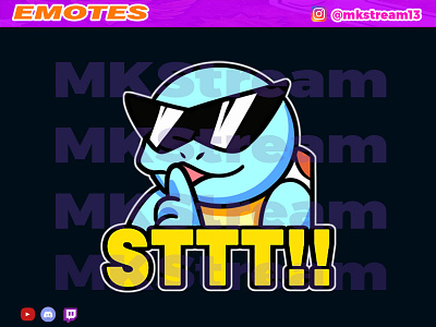 Twitch emotes pokemon squirtle quite please animated emotes anime cool cute design emotes illustration pokemon squirtle sub badge