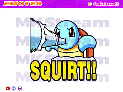 Twitch emotes pokemon squirtle hydro pump squirt animated emotes anime cute design emotes goku hydro pump hype illustration pokemon squirtle sub badge vegeta