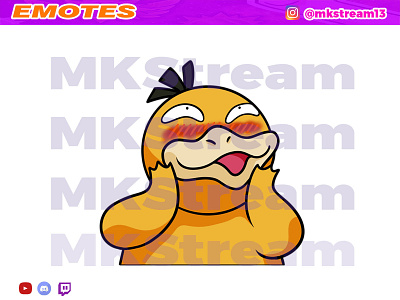 Twitch emotes pokemon psyduck pervert animated emotes anime cute design duck emotes goku illustration pokemon psyduck sub badge vegeta