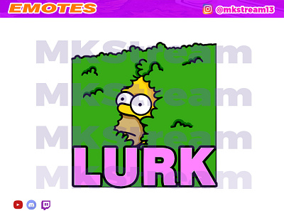 Twitch emotes the simpsons homer lurk