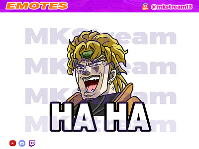 Twitch emotes jojo dio brando laugh