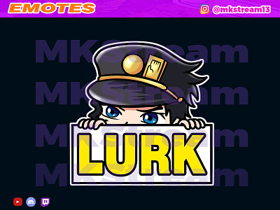 Twitch emotes jojo jotaro lurk