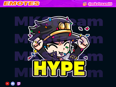 Twitch emotes jojo jotaro hype