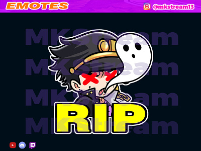 Twitch emotes jojo jotaro rip dead