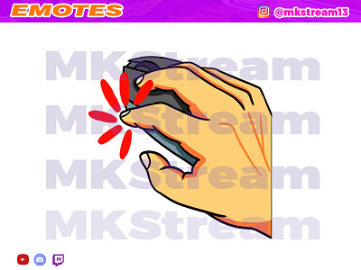 Twitch emotes misclick mouse animated emotes anime computer cute design emotes gg hype illustration misclick mouse sub badge