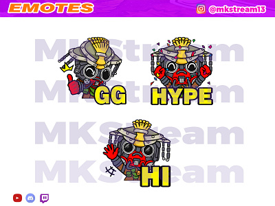 Twitch emotes apex legends bloodhound pack animated emotes anime apex apex legends bloodhound cute design emote emotes gg hype illustration sub badge twitch emotes