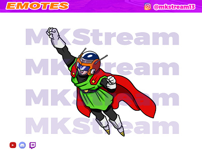 Twitch emotes gohan great saiyaman fly