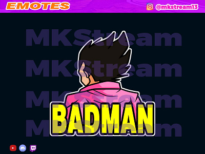 Twitch emotes vegeta pink badman