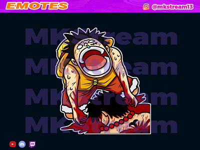 Twitch emotes luffy ace dead shock ace animated emotes anime cute dead design emotes gg goku hype illustration luffy rip sub badge vegeta