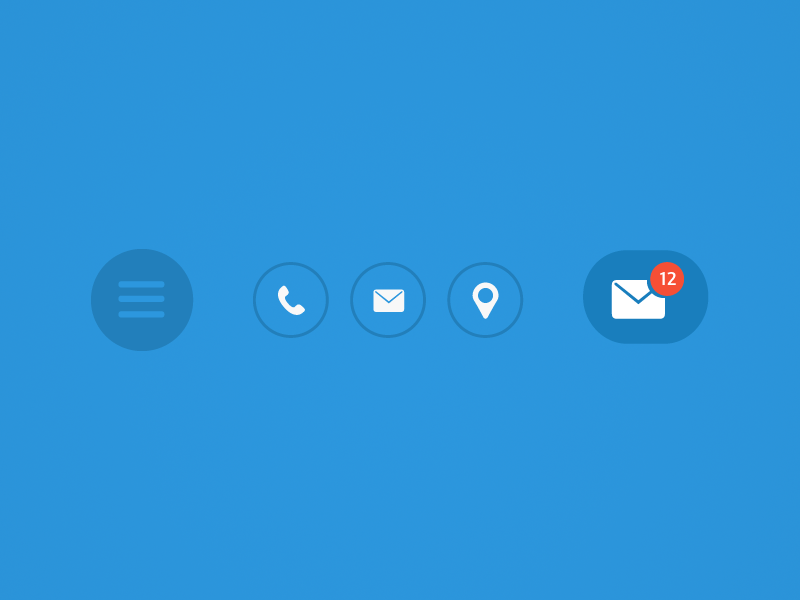 Simple Blue Buttons by Joel Filipe on Dribbble