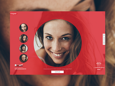 Colgate - Smile 2014 camera campaign colgate flat red smile trend ui ux