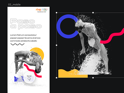 Olympic games - Slow motion clips landing page for RTVE